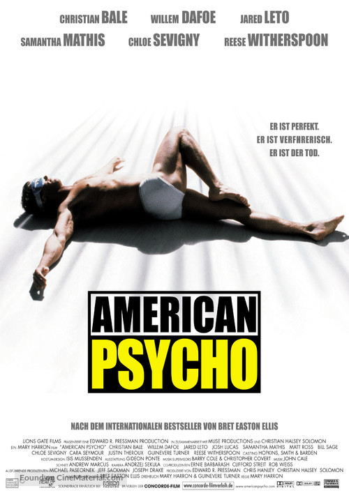 American Psycho - German Movie Poster