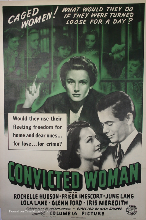 Convicted Woman - Movie Poster