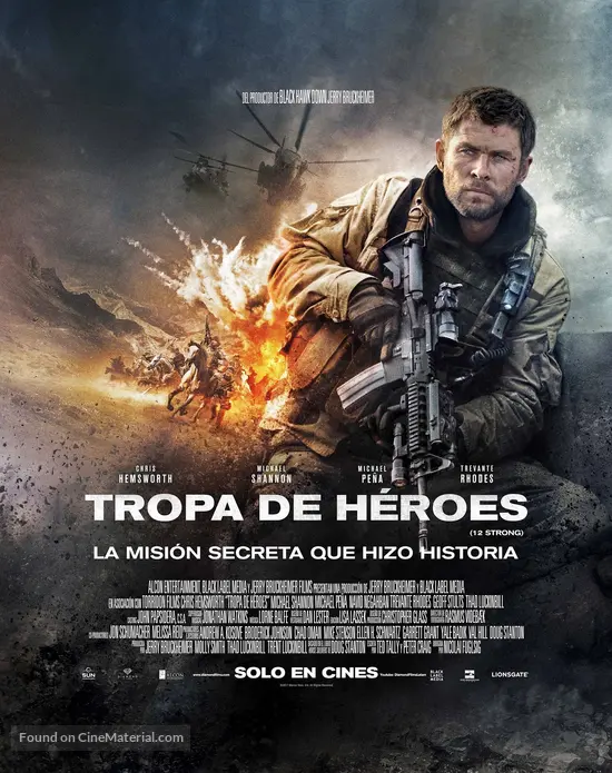 12 Strong - Peruvian Movie Poster