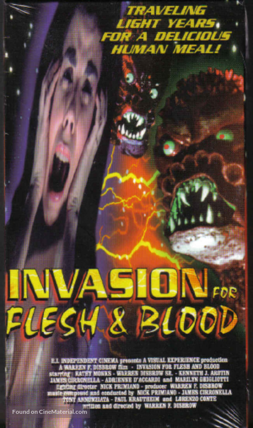 Invasion for Flesh and Blood - VHS movie cover