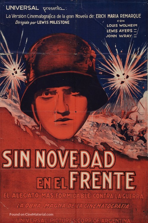 All Quiet on the Western Front - Argentinian Movie Poster