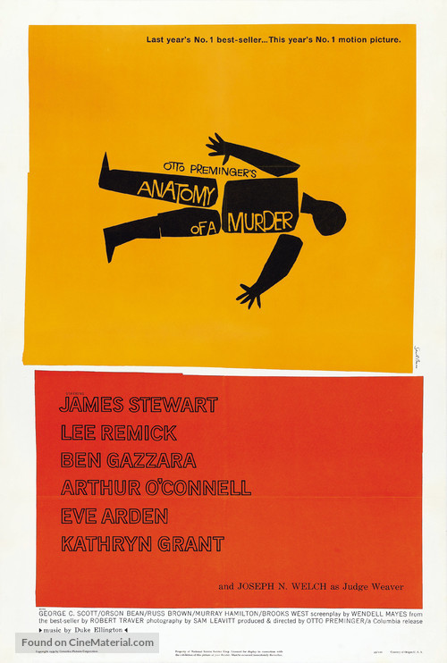 Anatomy of a Murder - Theatrical movie poster
