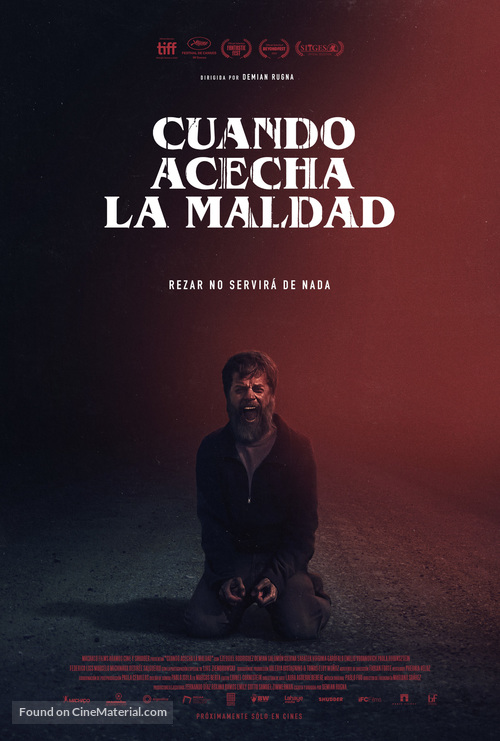 Cuando acecha la maldad - Argentinian Movie Poster