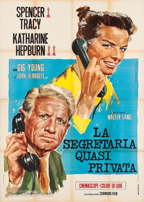 Desk Set - Italian Movie Poster
