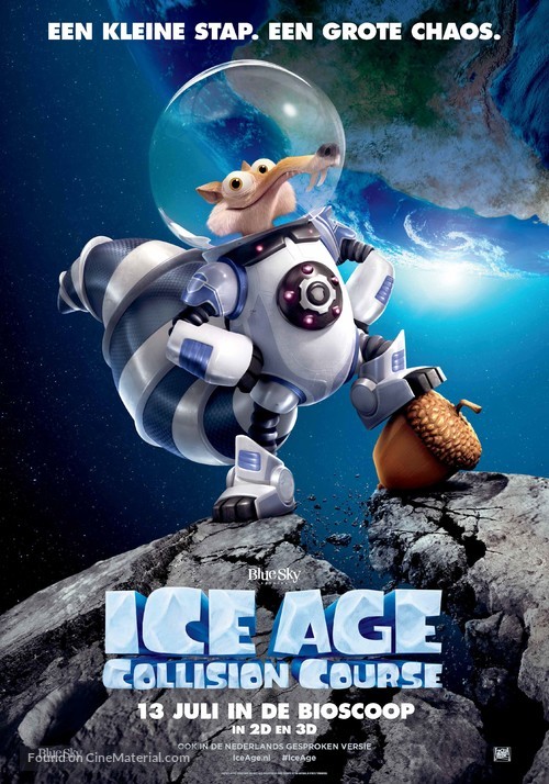 Ice Age: Collision Course - Dutch Movie Poster