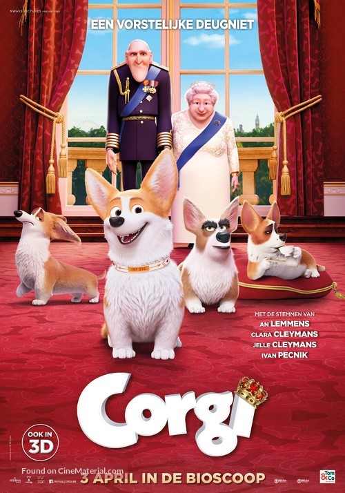 The Queen&#039;s Corgi - Belgian Movie Poster