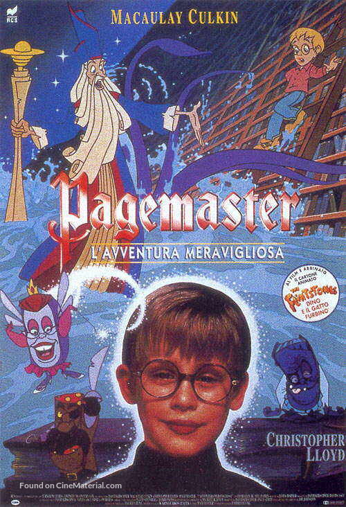 The Pagemaster - Italian VHS movie cover