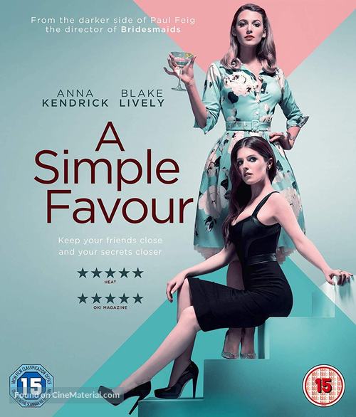 A Simple Favor - British DVD movie cover