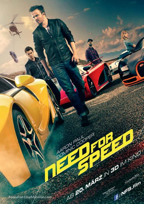 Need for Speed - German Movie Poster