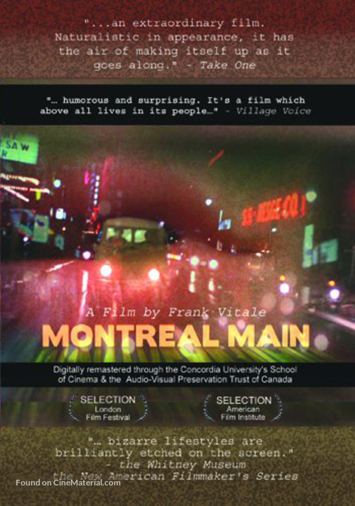 Montreal Main - Canadian Movie Poster