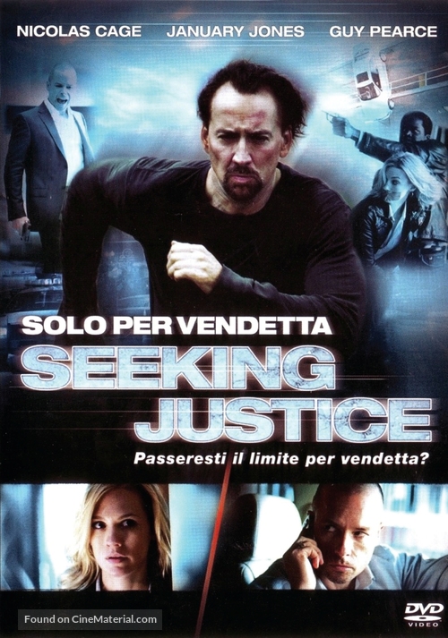 Seeking Justice - Italian DVD movie cover