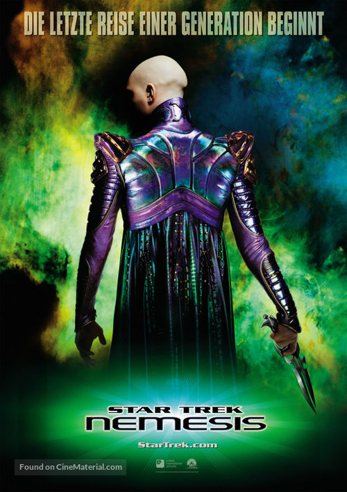 Star Trek: Nemesis - German Movie Poster