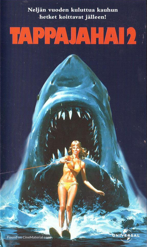 Jaws 2 - Finnish VHS movie cover