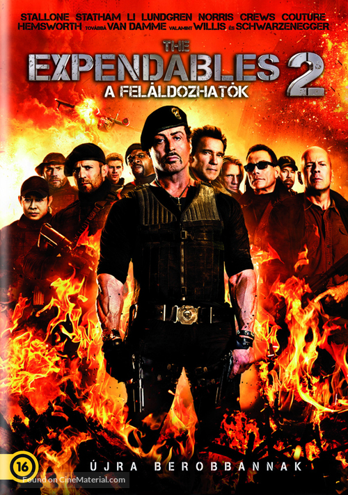 The Expendables 2 - Hungarian DVD movie cover