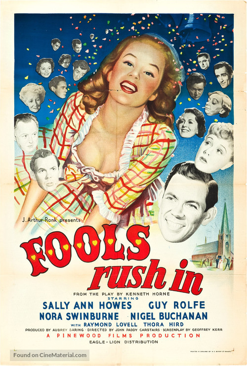 Fools Rush In - British Movie Poster