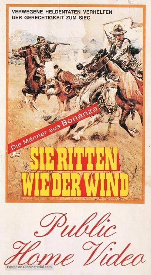 Bonanza: Ride the Wind - German VHS movie cover