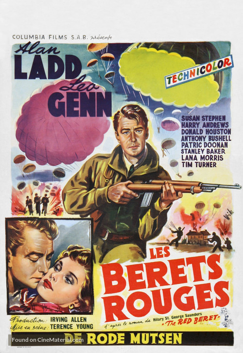 The Red Beret - Belgian Movie Poster
