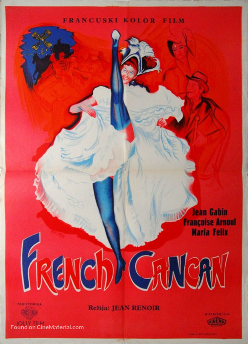 French Cancan - Serbian Movie Poster