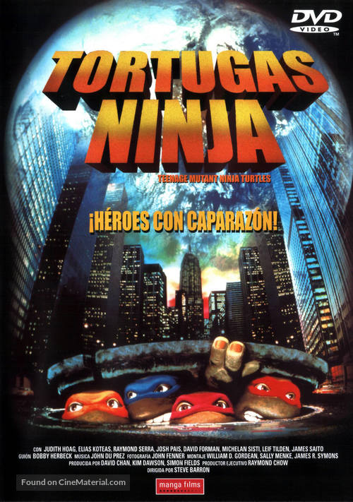 Teenage Mutant Ninja Turtles - Spanish DVD movie cover
