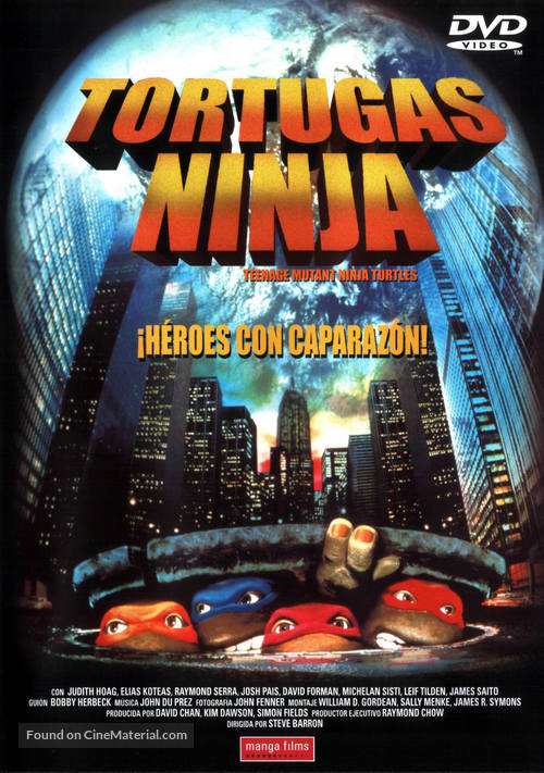 Teenage Mutant Ninja Turtles - Spanish DVD movie cover