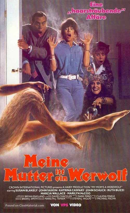 My Mom&#039;s a Werewolf - German VHS movie cover