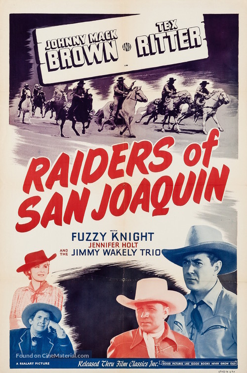 Raiders of San Joaquin - Re-release movie poster