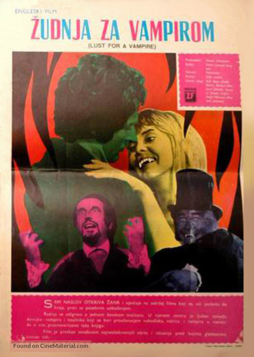 Lust for a Vampire - Yugoslav Movie Poster