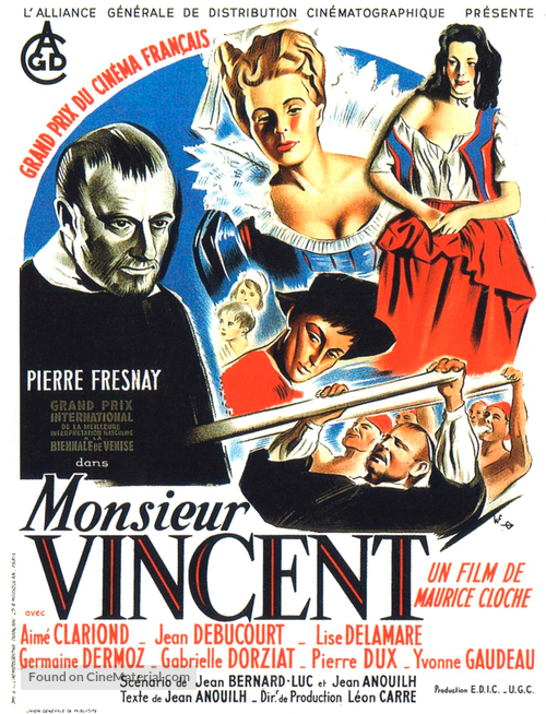 Monsieur Vincent - French Movie Poster