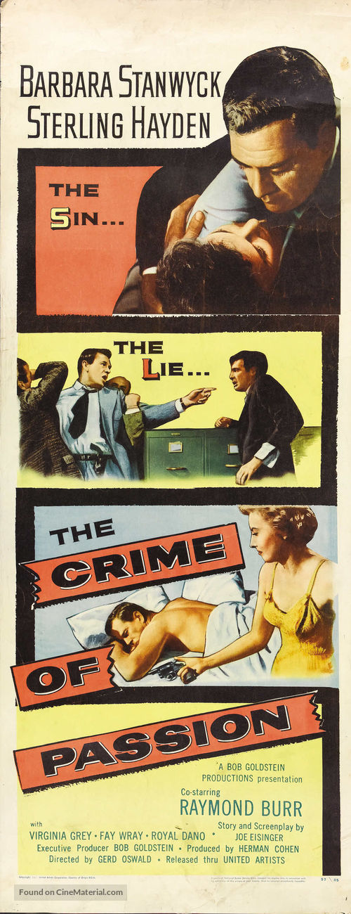 Crime of Passion - Theatrical movie poster
