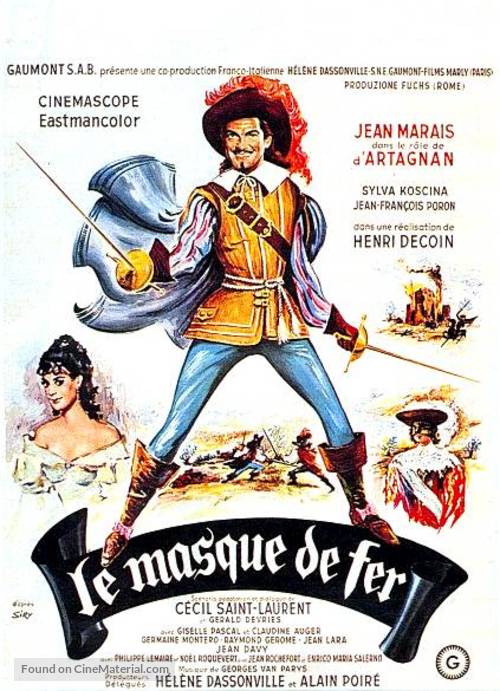 Masque de fer, Le - French Movie Poster