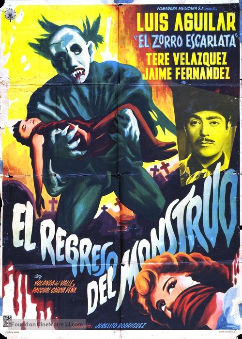 El regreso del monstruo - Mexican Movie Poster