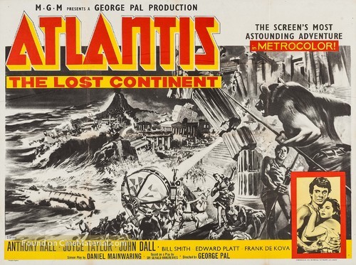 Atlantis, the Lost Continent - British Movie Poster