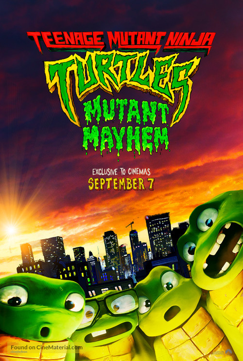 Teenage Mutant Ninja Turtles: Mutant Mayhem - Australian Movie Poster