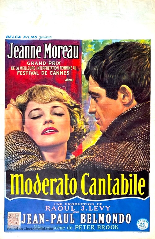 Moderato cantabile - Belgian Movie Poster