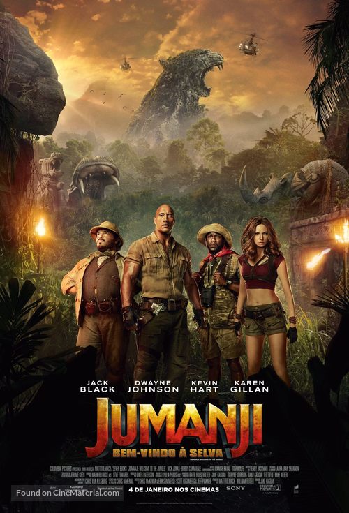 Jumanji: Welcome to the Jungle - Brazilian Movie Poster