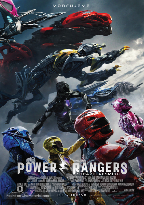 Power Rangers - Czech Movie Poster