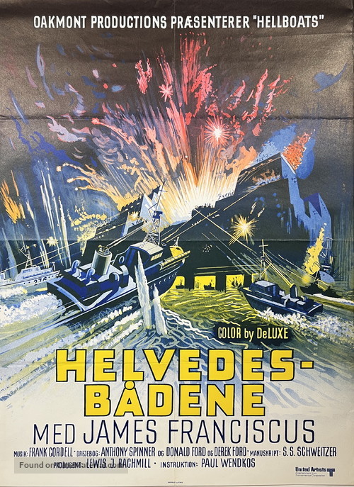 Hell Boats - Danish Movie Poster