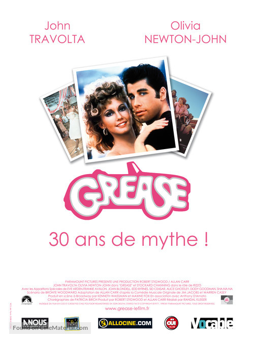 Grease - French Re-release movie poster