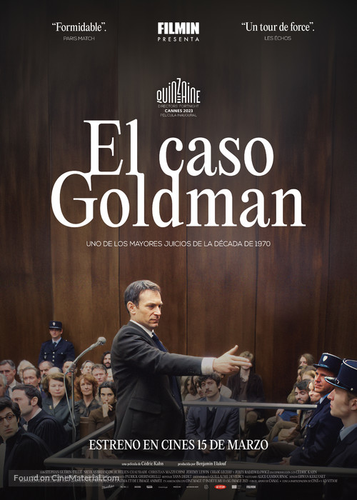 Le proc&egrave;s Goldman - Spanish Movie Poster