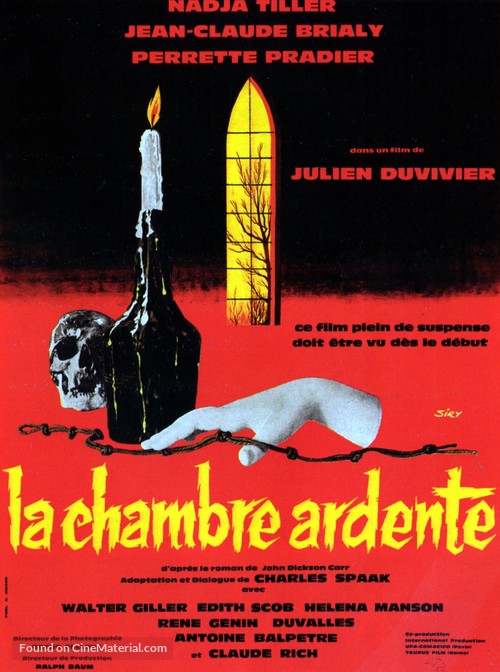La chambre ardente - French Movie Poster