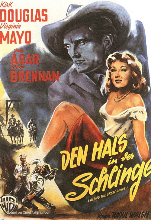 Along the Great Divide - German Movie Poster