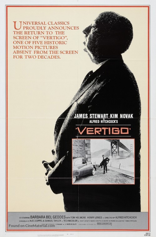 Vertigo - Re-release movie poster