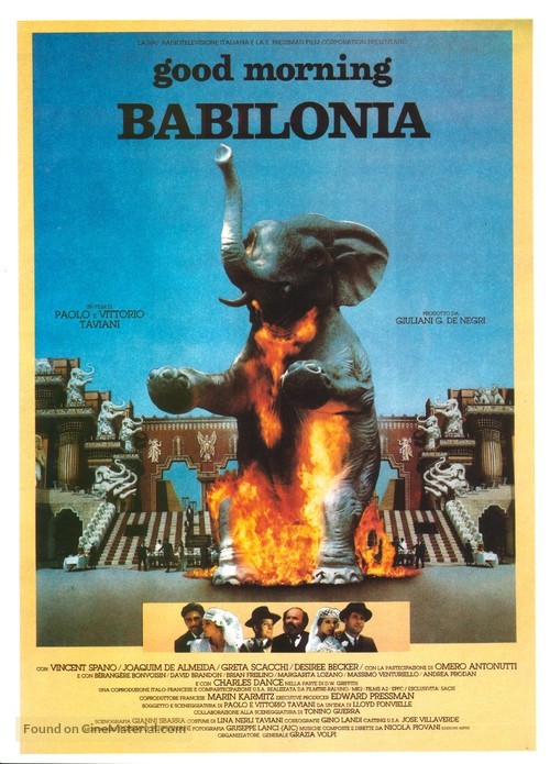 Good Morning, Babylon - Italian Movie Poster