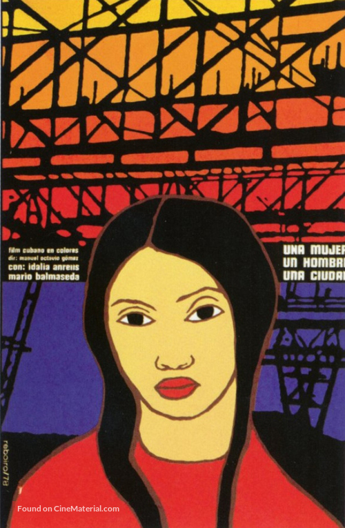 Una mujer, un hombre, una ciudad... - Cuban Movie Poster