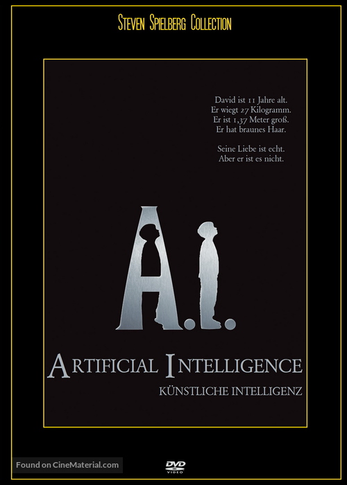 Artificial Intelligence: AI - German Movie Cover