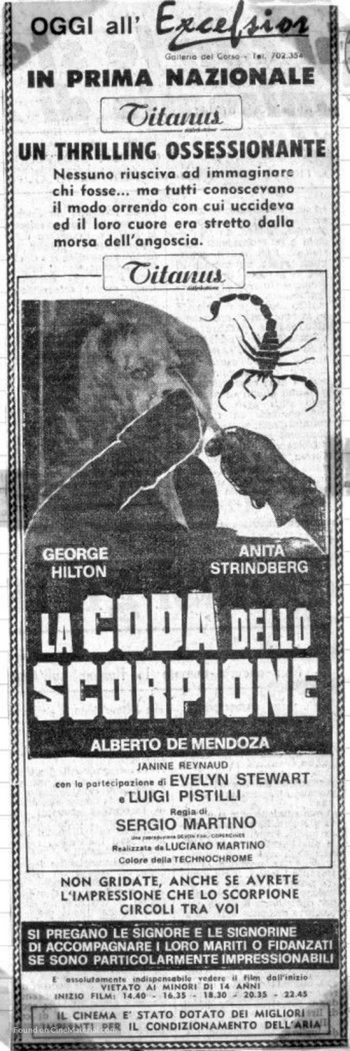 La coda dello scorpione - Italian Movie Poster