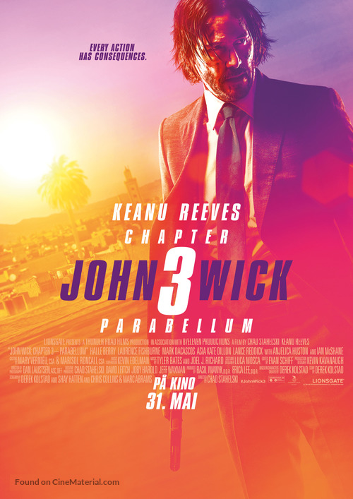 John Wick: Chapter 3 - Parabellum - Norwegian Movie Poster