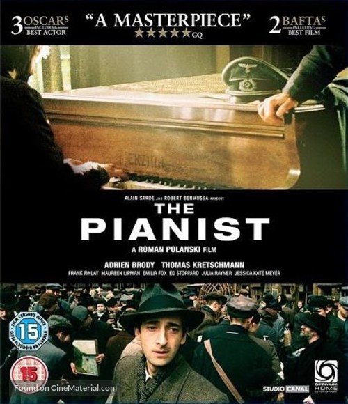 The Pianist - British Blu-Ray movie cover