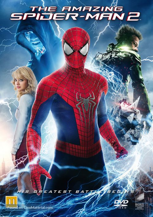 The Amazing Spider-Man 2 - Danish DVD movie cover