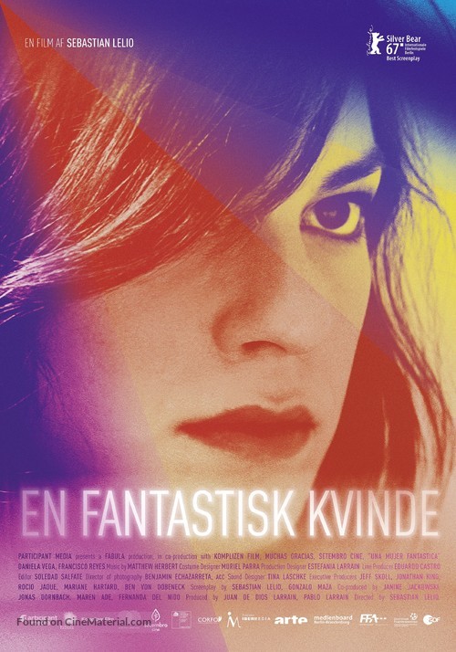 Una mujer fant&aacute;stica - Danish Movie Poster